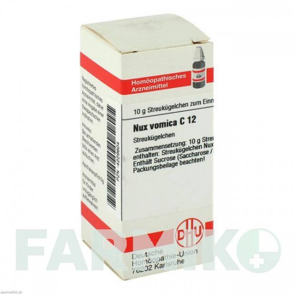 НУКС ВОМИКА (NUX VOMICA) C 12 глобули 10 г - Гомеопатия DHU