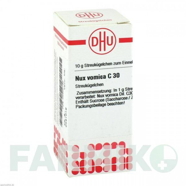 НУКС ВОМИКА (NUX VOMICA) C 30 глобули 10 г - Гомеопатия DHU