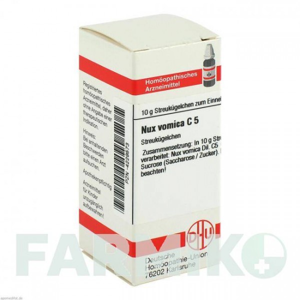 НУКС ВОМИКА (NUX VOMICA) C 5 глобули 10 г - Гомеопатия DHU