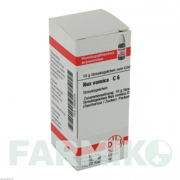 НУКС ВОМИКА (NUX VOMICA) C 6 глобули 10 г - Гомеопатия DHU