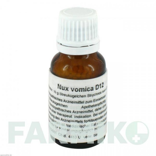 НУКС ВОМИКА (NUX VOMICA) D 12 глобули 15 г - Гомеопатия ALHOPHARM