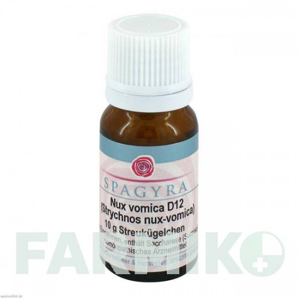 НУКС ВОМИКА (NUX VOMICA) D 12 глобули 10 г - Гомеопатия SPAGYRA