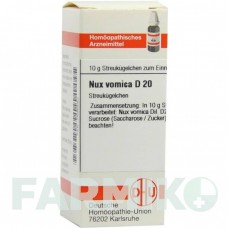 НУКС ВОМИКА (NUX VOMICA) D 20 глобули 10 г - Гомеопатия DHU