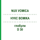 НУКС ВОМИКА (NUX VOMICA) D 30 глобули 10 г - Гомеопатия SPAGYRA