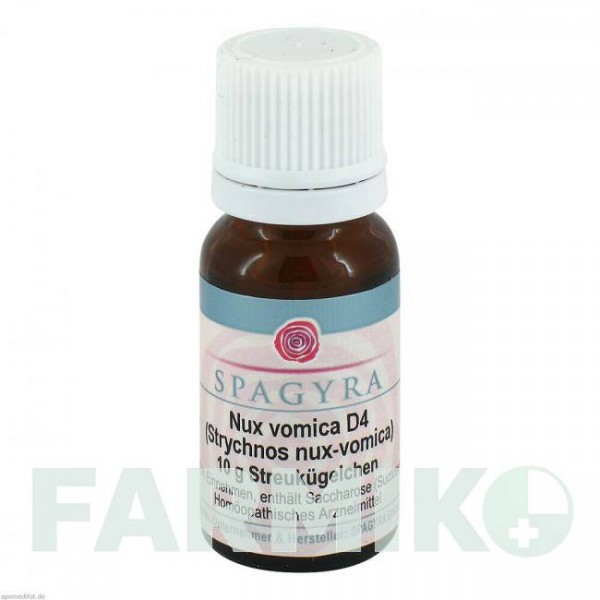 НУКС ВОМІКА (NUX VOMICA) D 4 глобули 10 г - Гомеопатія SPAGYRA