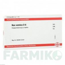 НУКС ВОМИКА (NUX VOMICA) D 6 ампулы 8x1 мл - Гомеопатия DHU