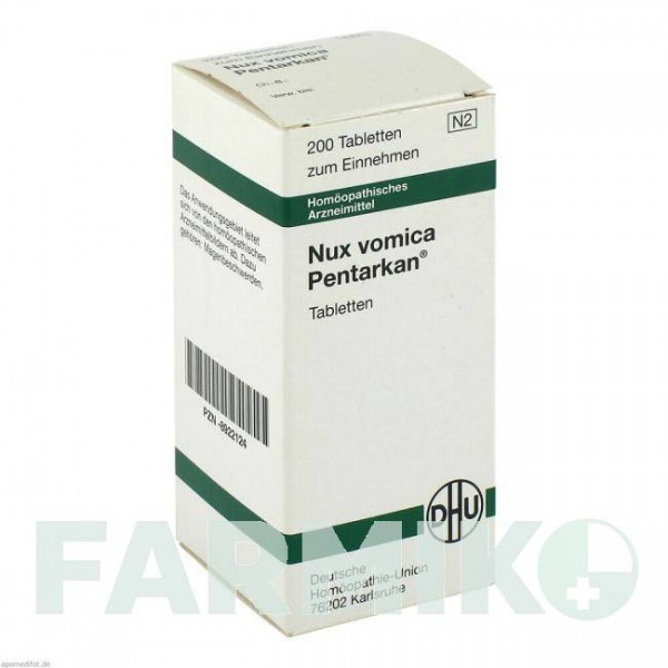 НУКС ВОМИКА (NUX VOMICA) таблетки 200 шт - Гомеопатия DHU