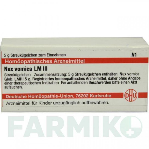 НУКС ВОМИКА (NUX VOMICA) LM III глобули 5 г - Гомеопатия DHU