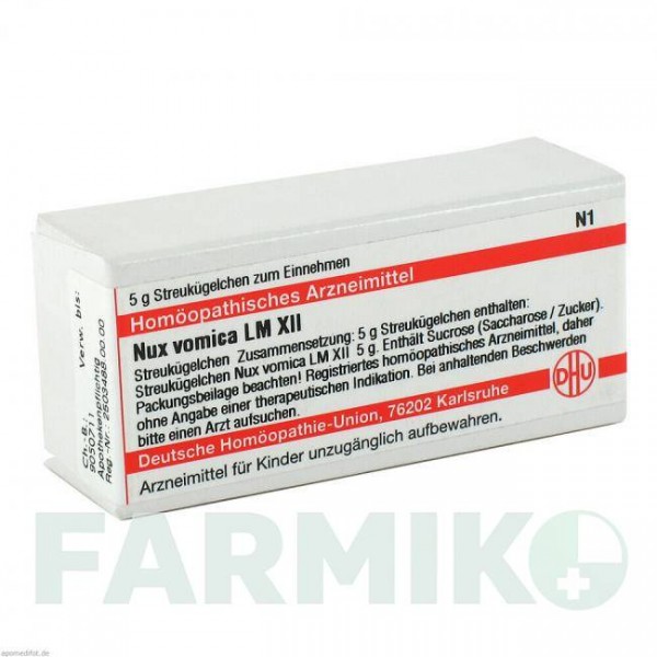 НУКС ВОМИКА (NUX VOMICA) LM XII глобули 5 г - Гомеопатия DHU