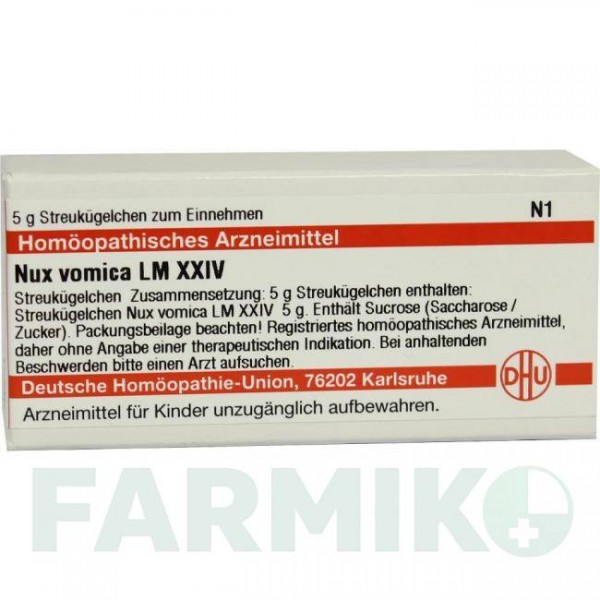 НУКС ВОМИКА (NUX VOMICA) LM XXIV глобули 5 г - Гомеопатия DHU