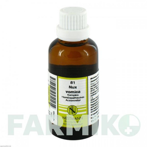 НУКС ВОМИКА (NUX VOMICA) раствор 50 мл - Гомеопатия NESTMANN PHARMA