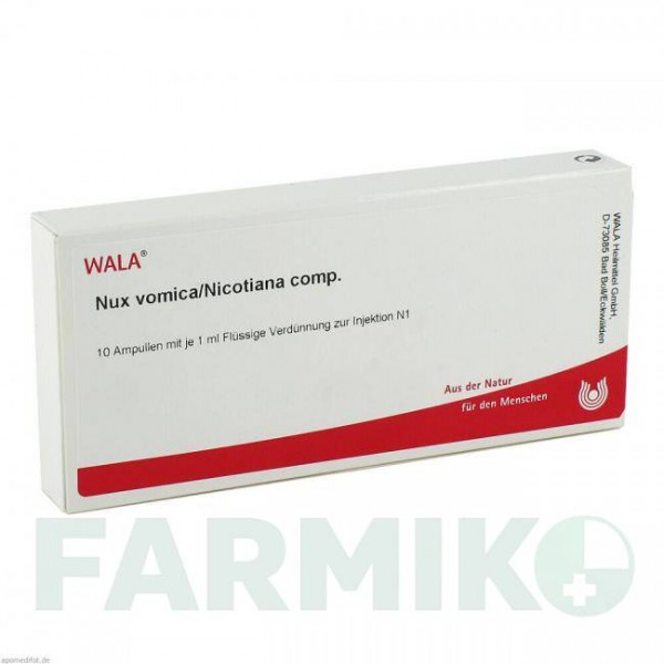 НУКС ВОМІКА (NUX VOMICA) ампули 10x1 мл - Гомеопатія WALA HEILMITTEL