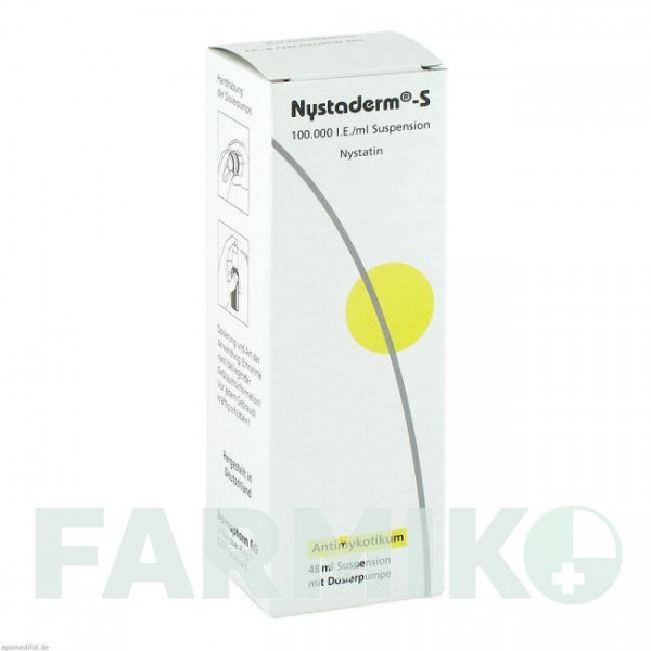НИСТАДЕРМ (NYSTADERM) суспензия 48 мл - Нистатин DERMAPHARM