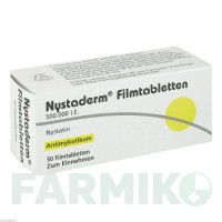 НИСТАДЕРМ (NYSTADERM) таблетки 50 шт - Нистатин DERMAPHARM