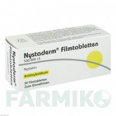 НИСТАДЕРМ (NYSTADERM) таблетки 50 шт - Нистатин DERMAPHARM