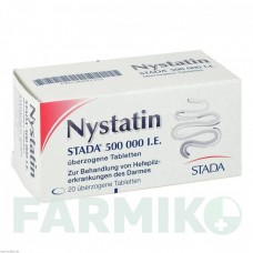 НИСТАТИН (NYSTATIN) 500000 МЕ таблетки 20 шт - Нистатин STADA