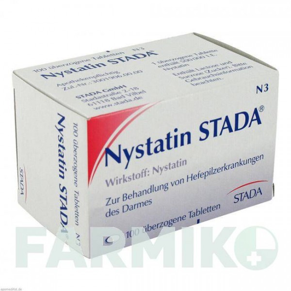 НІСТАТИН (NYSTATIN) 500000 МО таблетки 100 шт - Ністатин STADA