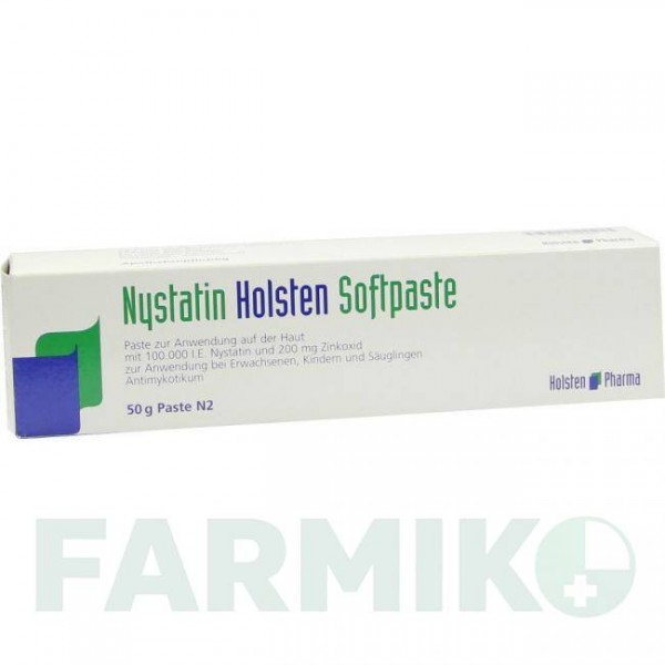 НИСТАТИН (NYSTATIN) паста 50 г - Нистатин, Цинка оксид HOLSTEN PHARMA