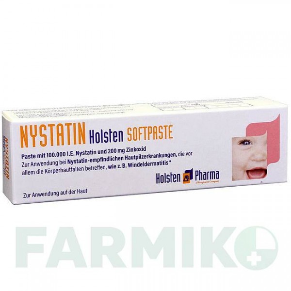 НИСТАТИН (NYSTATIN) паста 100 г - Нистатин, Цинка оксид HOLSTEN PHARMA