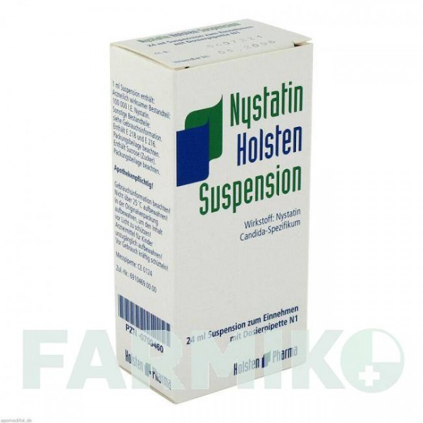 НІСТАТИН (NYSTATIN) суспензія 24 мл - Ністатин HOLSTEN PHARMA