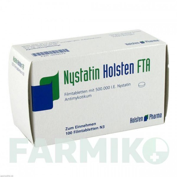 НИСТАТИН (NYSTATIN) таблетки 100 шт - Нистатин HOLSTEN PHARMA