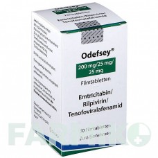 ОДЕФСЕЙ (ODEFSEY) 200 мг/25 мг/25 мг таблетки 30 шт - Эмтрицитабин, Тенофовир, Рилпивирин GILEAD SCIENCES