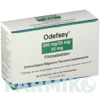 ОДЕФСЕЙ (ODEFSEY) 200 мг/25 мг/25 мг таблетки 30 шт - Емтрицитабін, Тенофовір, Рилпівірин KOHLPHARMA