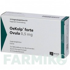ЕКОЛП (OEKOLP) 0,5 мг супозиторії 10 шт - Естріол BESINS HEALTHCARE