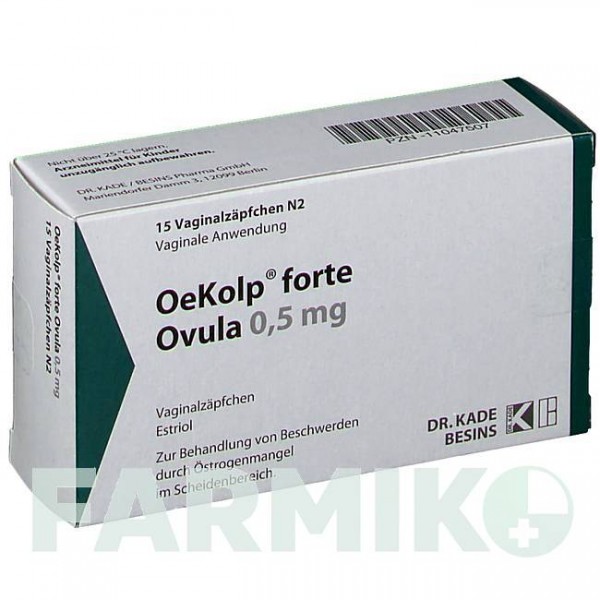 ЭКОЛП (OEKOLP) 0,5 мг овули 15 шт - Эстриол BESINS HEALTHCARE