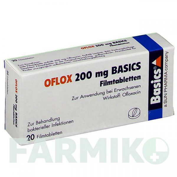 ОФЛОКС (OFLOX) 200 мг таблетки 20 шт - Офлоксацин BASICS