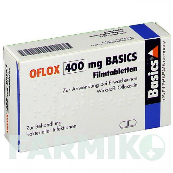ОФЛОКС (OFLOX) 400 мг таблетки 10 шт - Офлоксацин BASICS