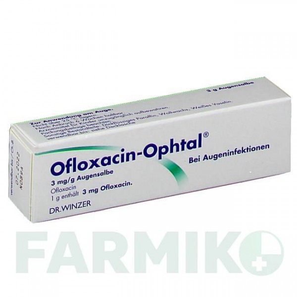 ОФЛОКСАЦИН (OFLOXACIN) 3 мг/г мазь 3 г - Офлоксацин DR.WINZER PHARMA