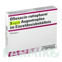 ОФЛОКСАЦИН (OFLOXACIN) 3 мг/мл капли 10x0,5 мл - Офлоксацин RATIOPHARM