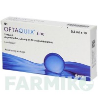 ОФТАКВИКС (OFTAQUIX) 5 мг/мл капли 10x0,3 мл - Левофлоксацин SANTEN