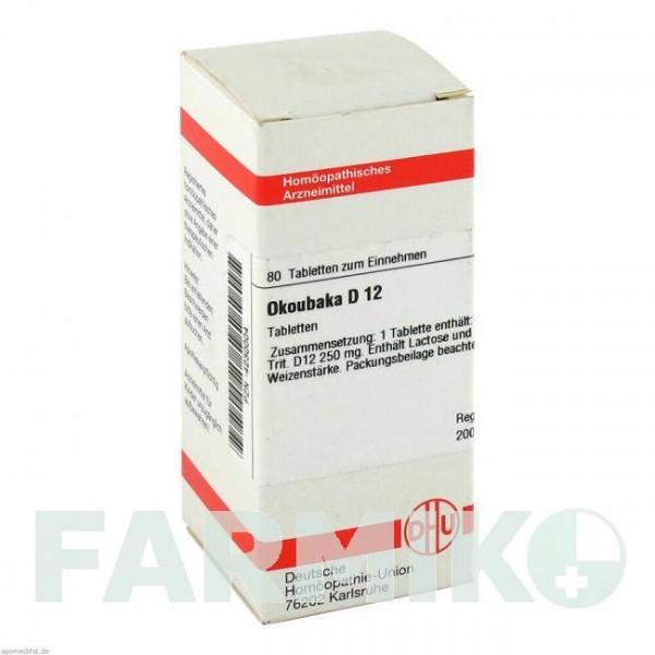 ОКУБАКА (OKOUBAKA) D 12 таблетки 80 шт - Гомеопатия DHU