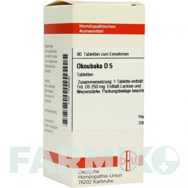 ОКУБАКА (OKOUBAKA) D 5 таблетки 80 шт - Гомеопатия DHU