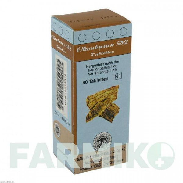 ОКУБАСАН (OKOUBASAN) D 2 таблетки 80 шт - Гомеопатия SANUM-KEHLBECK