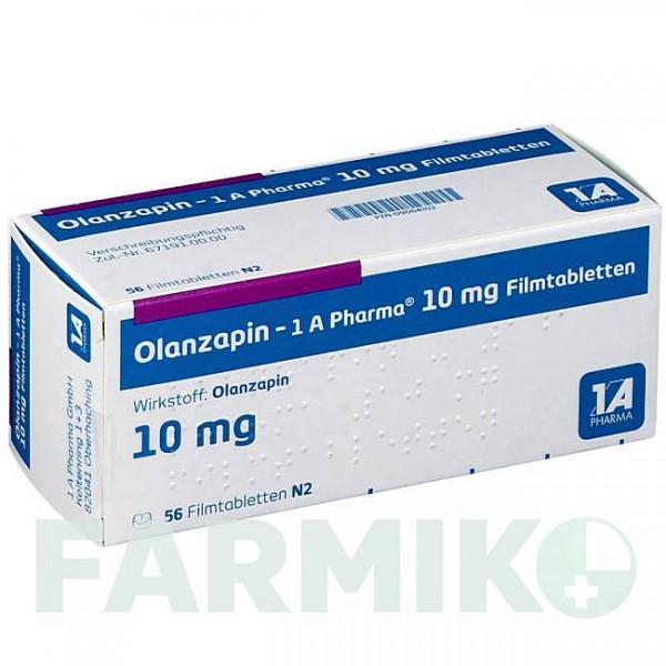ОЛАНЗАПИН (OLANZAPIN) 10 мг таблетки 56 шт - Оланзапин 1 A PHARMA