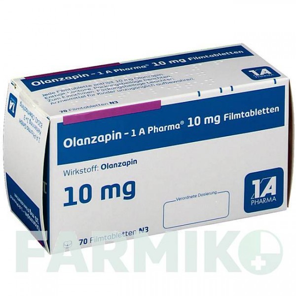 ОЛАНЗАПИН (OLANZAPIN) 10 мг таблетки 70 шт - Оланзапин 1 A PHARMA