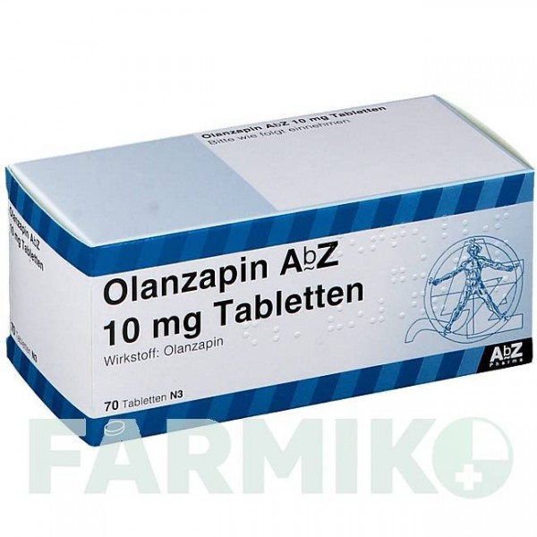 ОЛАНЗАПИН (OLANZAPIN) 10 мг таблетки 70 шт - Оланзапин ABZ PHARMA