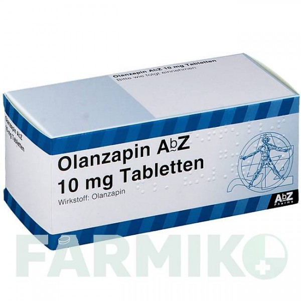 ОЛАНЗАПИН (OLANZAPIN) 10 мг таблетки 56 шт - Оланзапин ABZ PHARMA