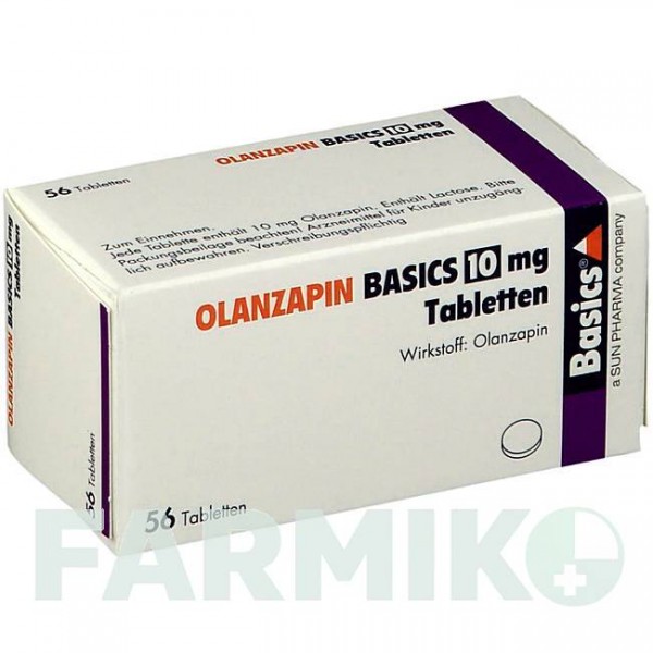 ОЛАНЗАПІН (OLANZAPIN) 10 мг таблетки 56 шт - Оланзапін BASICS