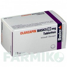 ОЛАНЗАПІН (OLANZAPIN) 10 мг таблетки 70 шт - Оланзапін BASICS