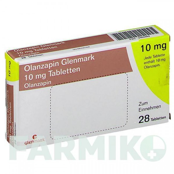 ОЛАНЗАПІН (OLANZAPIN) 10 мг таблетки 28 шт - Оланзапін GLENMARK