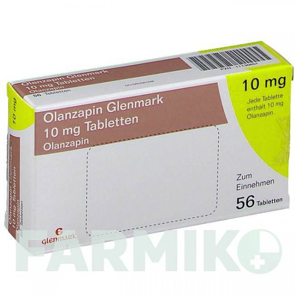 ОЛАНЗАПІН (OLANZAPIN) 10 мг таблетки 56 шт - Оланзапін GLENMARK