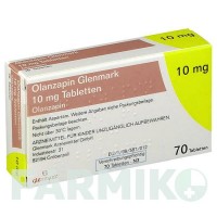 ОЛАНЗАПИН (OLANZAPIN) 10 мг таблетки 70 шт - Оланзапин GLENMARK
