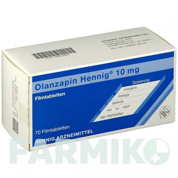 ОЛАНЗАПИН (OLANZAPIN) 10 мг таблетки 70 шт - Оланзапин HENNIG