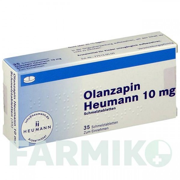 ОЛАНЗАПІН (OLANZAPIN) 10 мг таблетки 35 шт - Оланзапін HEUMANN PHARMA