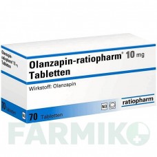 ОЛАНЗАПІН (OLANZAPIN) 10 мг таблетки 70 шт - Оланзапін RATIOPHARM