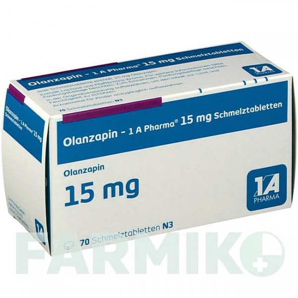 ОЛАНЗАПІН (OLANZAPIN) 15 мг таблетки 35 шт - Оланзапін 1 A PHARMA